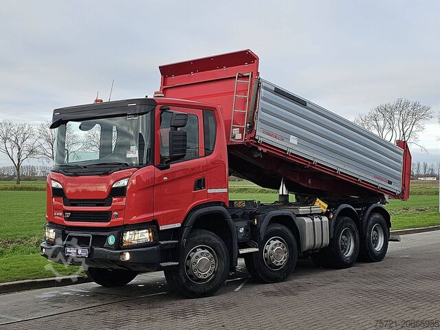3-sided tipper SCANIA G410 XT 8X4 RETARDER 3WAY
