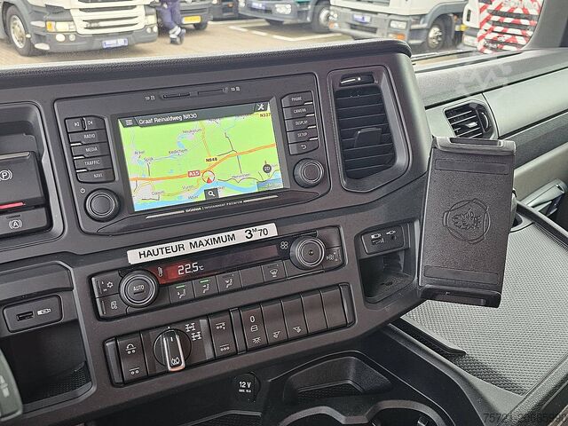 Platform trailer SCANIA P410 CNG,FASSI F235