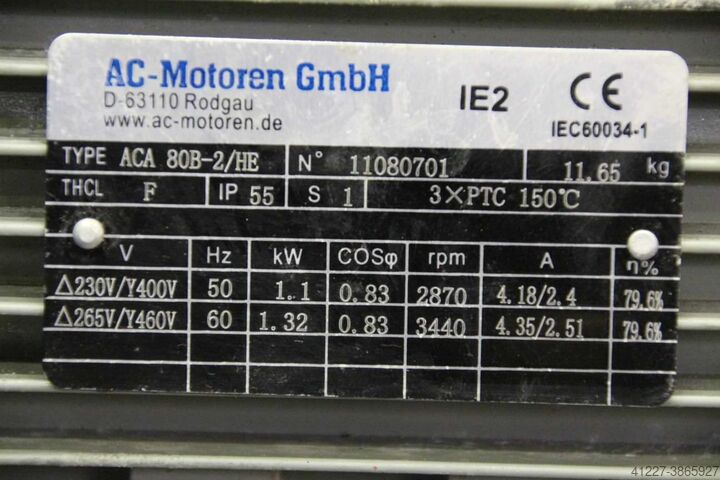 Pressure blower m³/min 1.1 kW MZ VM350/NR2