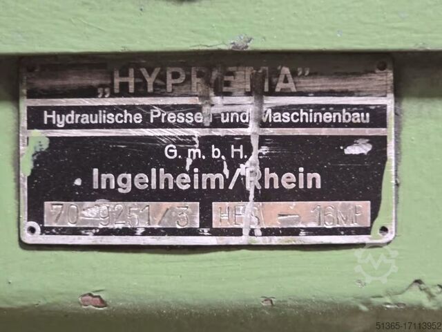Hydraulische Presse Hydraulische Pressen und Maschinenbau 70-9251/3, HES-16MP