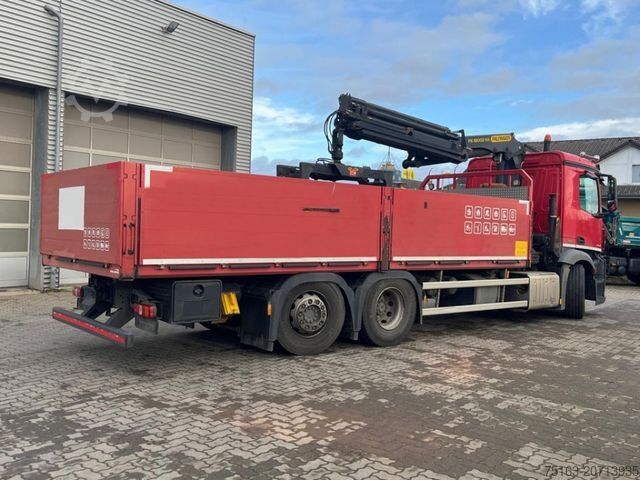 LKW mit Pritsche (offen) MERCEDES-BENZ Antos 2542 6x2 Pritsche Kran Palfinger PK 18002.