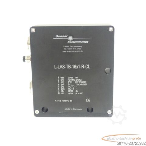 Komponente  Sensor Instruments L-LAS-TB-16x1-R-CL Laser-Durchlicht-Zeilensensor 04079-R