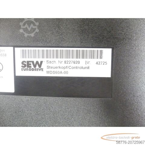 Component SEW-EURODRIVE Eurodrive MDX60A0015-5A3-4-00 + MDS60A0015-5A3-4-00 generalüberholt mit 12 Monaten Gewährleistung