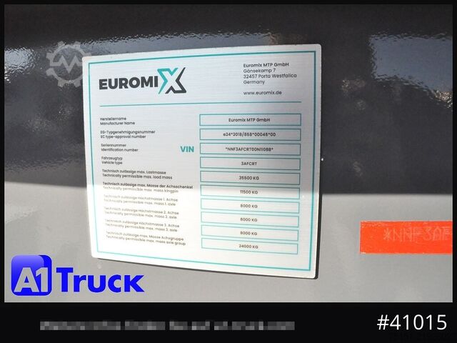 Tipper semitrailer WIELTON Euromix ca 24m³  Stahl, Lift SAF,  Tageszulassung,