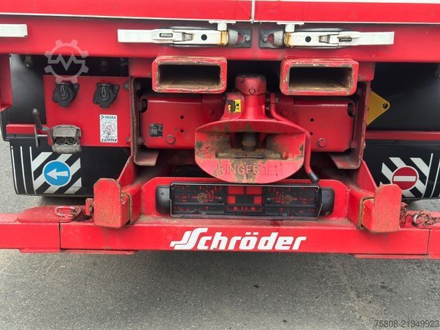 Flatbed truck with tarp DAF XF460 6x2 Plane Retarder Stapler Lenk Edscha