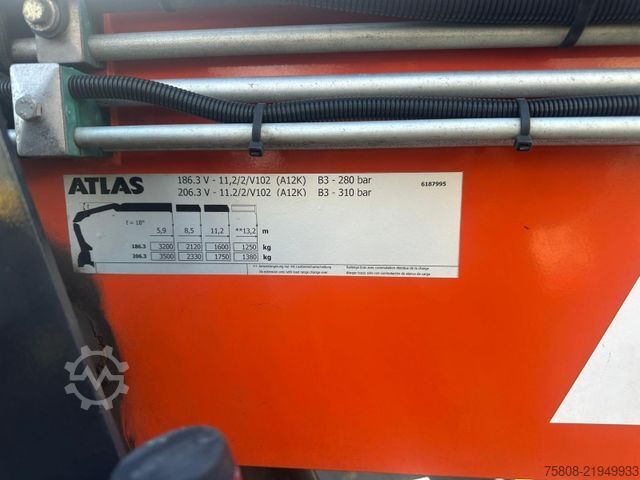 Truck mounted crane MERCEDES-BENZ Antos 2646 Baustoff Atlas 206.3 Lift/Lenk AHK