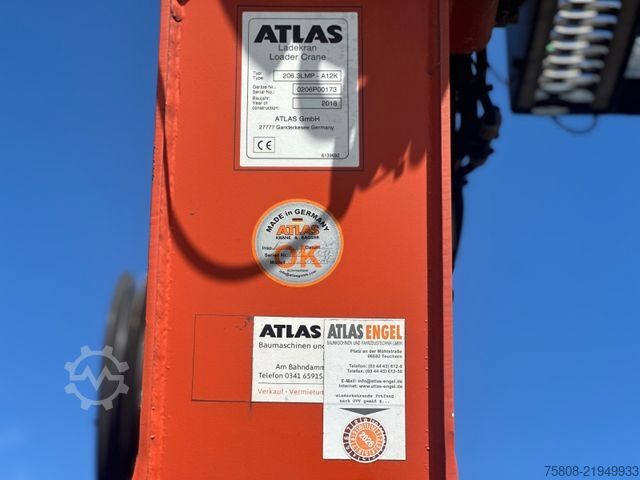 Truck mounted crane MERCEDES-BENZ Antos 2646 Baustoff Atlas 206.3 Lift/Lenk AHK