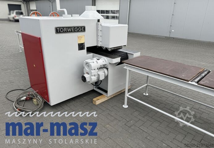 Crawler-type multi-blade saw with feed table x 2 Torwegge H34 380/120