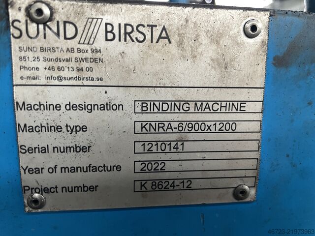 Bündelbindemaschine Sund Birsta KNRA-6/900x1200