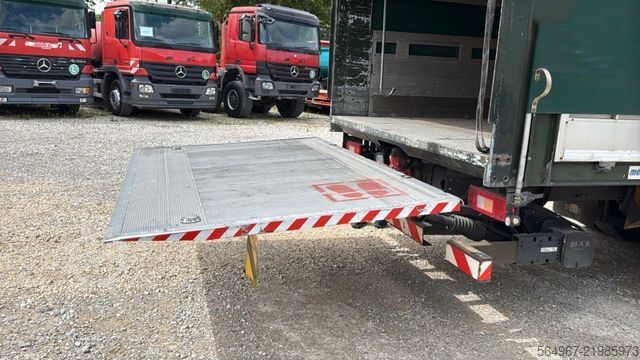 Flatbed truck with tarp VOLVO FH460 Pritsche Plane LBW Klima Retarder