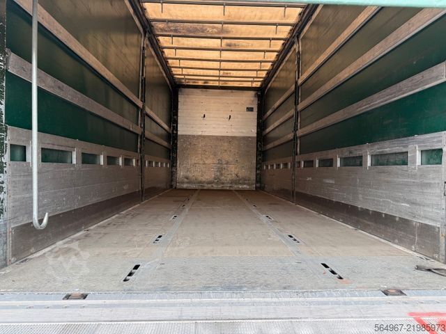 Flatbed truck with tarp VOLVO FH460 Pritsche Plane LBW Klima Retarder