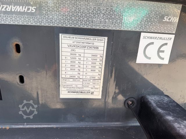 Tipper semitrailer SCHWARZMÜLLER K-Serie Kippauflieger Verstärkt+Hydr. Klappe