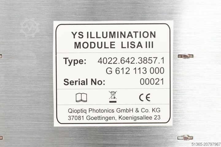 ASML Yieldstar Beleuchtungsmodul QIOPTIQ PHOTONICS 4022.642.3857.1, LISA III