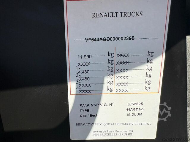 Kühl-/Tiefkühltransport Renault Midlum 220 DXI + CARRIER XARIOS 600  + EURO 5 +...