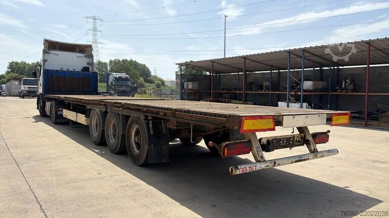 Flatbed Krone SD27 (DRUM BRAKES / FREINS TAMBOURS / REMORQUE ...