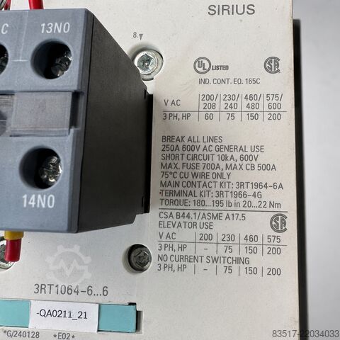 Steuerung Siemens SIRIUS 3RT 1064