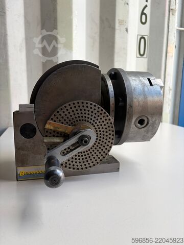 Rotary dividing head BERNARDO BS-1 + BISON 160 mm lathe chuck Uchwyt podzielnicowy obrotowy BERNARDO BS-1 + uchwyt tokarski BISON 160 mm Uchwyt podzielnicowy obrotowy BERNARDO BS-1 + uchwyt tokarski BISON 160 mm