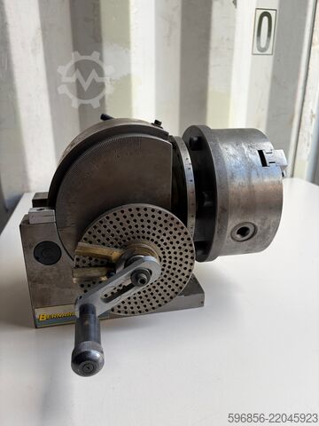 Rotary dividing head BERNARDO BS-1 + BISON 160 mm lathe chuck Uchwyt podzielnicowy obrotowy BERNARDO BS-1 + uchwyt tokarski BISON 160 mm Uchwyt podzielnicowy obrotowy BERNARDO BS-1 + uchwyt tokarski BISON 160 mm