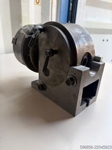 Rotary dividing head BERNARDO BS-1 + BISON 160 mm lathe chuck Uchwyt podzielnicowy obrotowy BERNARDO BS-1 + uchwyt tokarski BISON 160 mm Uchwyt podzielnicowy obrotowy BERNARDO BS-1 + uchwyt tokarski BISON 160 mm