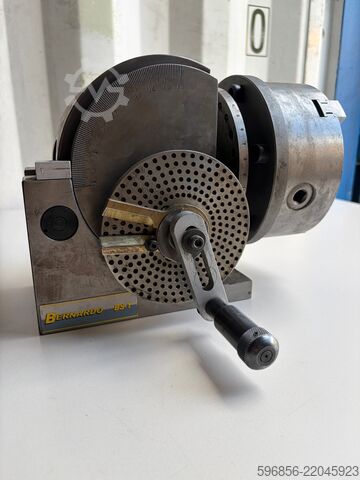 Rotary dividing head BERNARDO BS-1 + BISON 160 mm lathe chuck Uchwyt podzielnicowy obrotowy BERNARDO BS-1 + uchwyt tokarski BISON 160 mm Uchwyt podzielnicowy obrotowy BERNARDO BS-1 + uchwyt tokarski BISON 160 mm