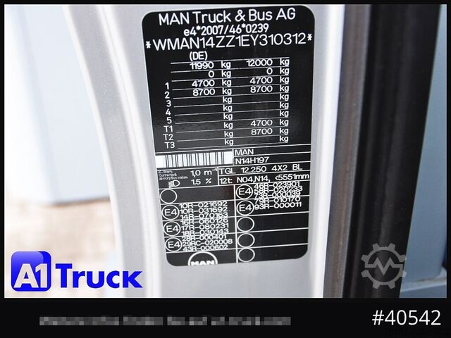Kühlkoffer-LKW MAN 12.250 TGL 4x2 BL, Navi, LBW, Automatik
