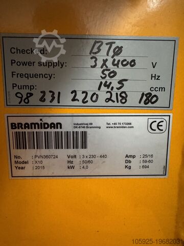 Bramidan X10 waste baler Bramidan X10