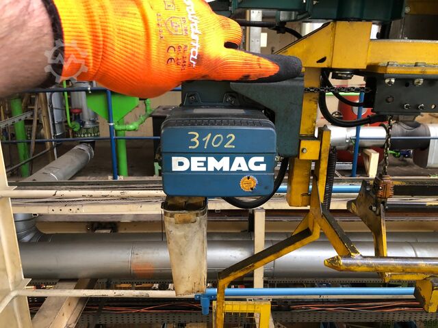 Kettenzug Hubwerk Kran Hallenkran 10x Demag DK 250KG 2x 125KG Doppelkette DKUN-D 2-250 K V1 - 400V - HUB 3m