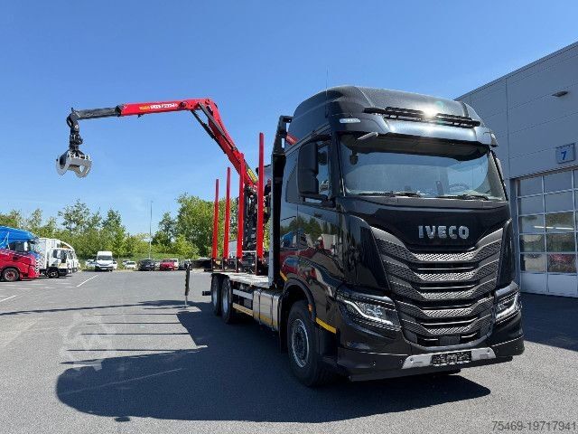 Logging truck IVECO X-Way AS300X53Z/P HR ON+ / Doll Kurzholz / Epsilon
