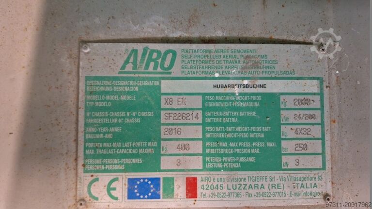 Scissor lift Airo XS8 E