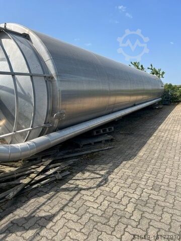 3 x 100 m³ aluminium silos, Ø 3,000 mm Zeppelin