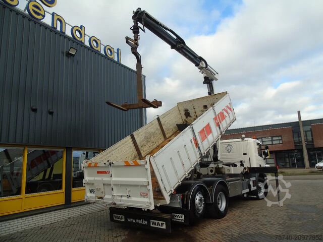 Crane truck Scania P360 6X2 + HIAB 1420 K2 + REMOTE + TIPPER + EURO 5