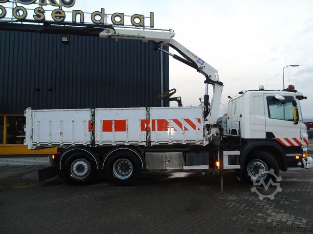 Crane truck Scania P360 6X2 + HIAB 1420 K2 + REMOTE + TIPPER + EURO 5