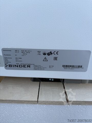 Binder M 720 laboratory dryer Binder M 720