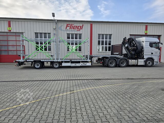 Flatbed open Fliegl SZS 280 Jumbo Plateau