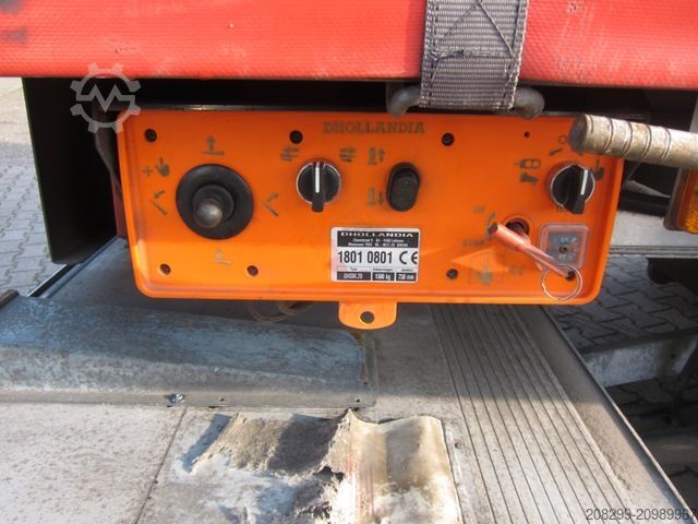 Flatbed truck with tarp DAF CF 230 19T Schiebeplane LBW Portalturen