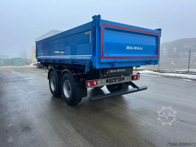 Three-way tipper trailer MÜLLER-MITTELTAL TA-2 Tandem 3 Seiten Kipper Alu Bordwände