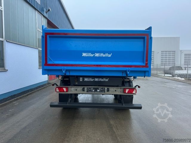 Three-way tipper trailer MÜLLER-MITTELTAL TA-2 Tandem 3 Seiten Kipper Alu Bordwände