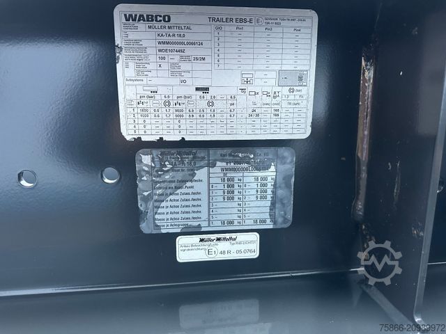 Three-way tipper trailer MÜLLER-MITTELTAL TA-2 Tandem 3 Seiten Kipper Alu Bordwände