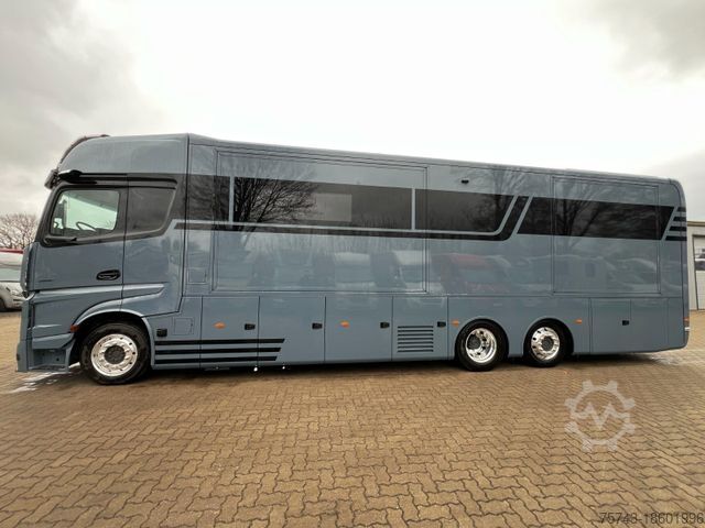 Viehtransporter LKW MERCEDES-BENZ ACTROS 2651 MOTOHOME 3 Pop-Out Vollausstattung