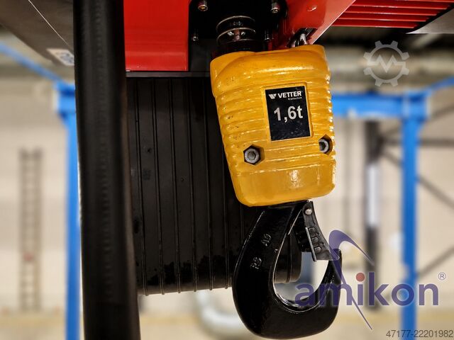 Zweischienenportal Elektrokettenzug Vetter P300 Portalkran 1,6t Krananlage