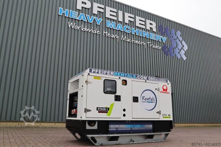Generator set Pramac GPW45Y/FS5 Valid inspection, *Guarantee! Diesel, 4