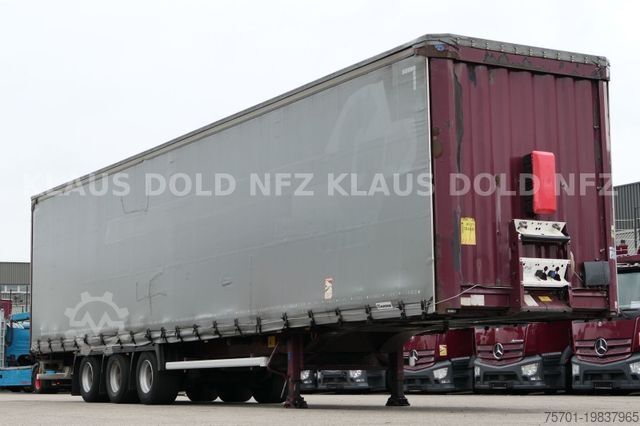 Open semitrailer with tarp KRONE Pritsche Plane XL MegaLiner BPW Edscha Bordwände