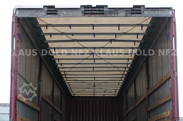 Open semitrailer with tarp KRONE Pritsche Plane XL MegaLiner BPW Edscha Bordwände