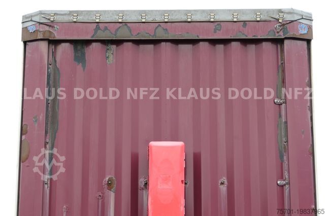 Open semitrailer with tarp KRONE Pritsche Plane XL MegaLiner BPW Edscha Bordwände