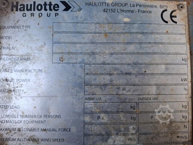 Scherenarbeitsbühne Haulotte Compact 14