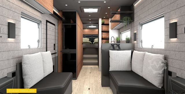 Integriertes Wohnmobil NIESMANN+BISCHOFF Arto 84, Gas-/Festtank,Sat,Autark,Eifelgrau,AHK