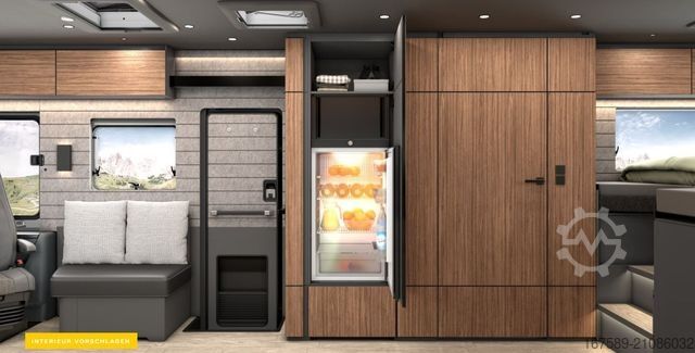 Integriertes Wohnmobil NIESMANN+BISCHOFF Arto 84, Gas-/Festtank,Sat,Autark,Eifelgrau,AHK