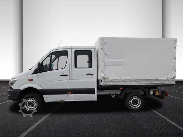 Curtain sider van Mercedes-Benz Sprinter 316CDI DOKA,Allrad,Klima