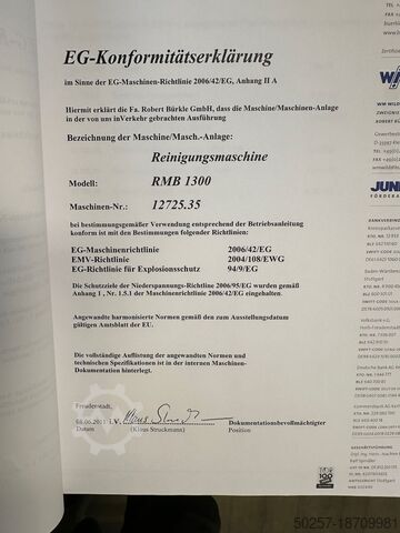 Roller coater Buerkle RCLD09M, VBM11M, RMB 11M