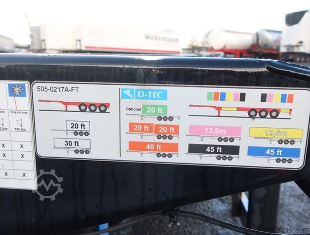 Auflieger-Wechselfahrgestell D-Tec FT-LS-S VCC-01 Mittelausschub Liftachse